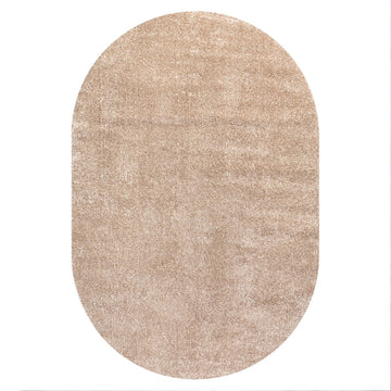 Haze Solid Low-pile Area Rug Beige